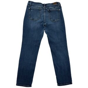 Judy Blue Women 31 Slim Fit Tapered Distressed Denim Jeans Designer Stretch Y2K